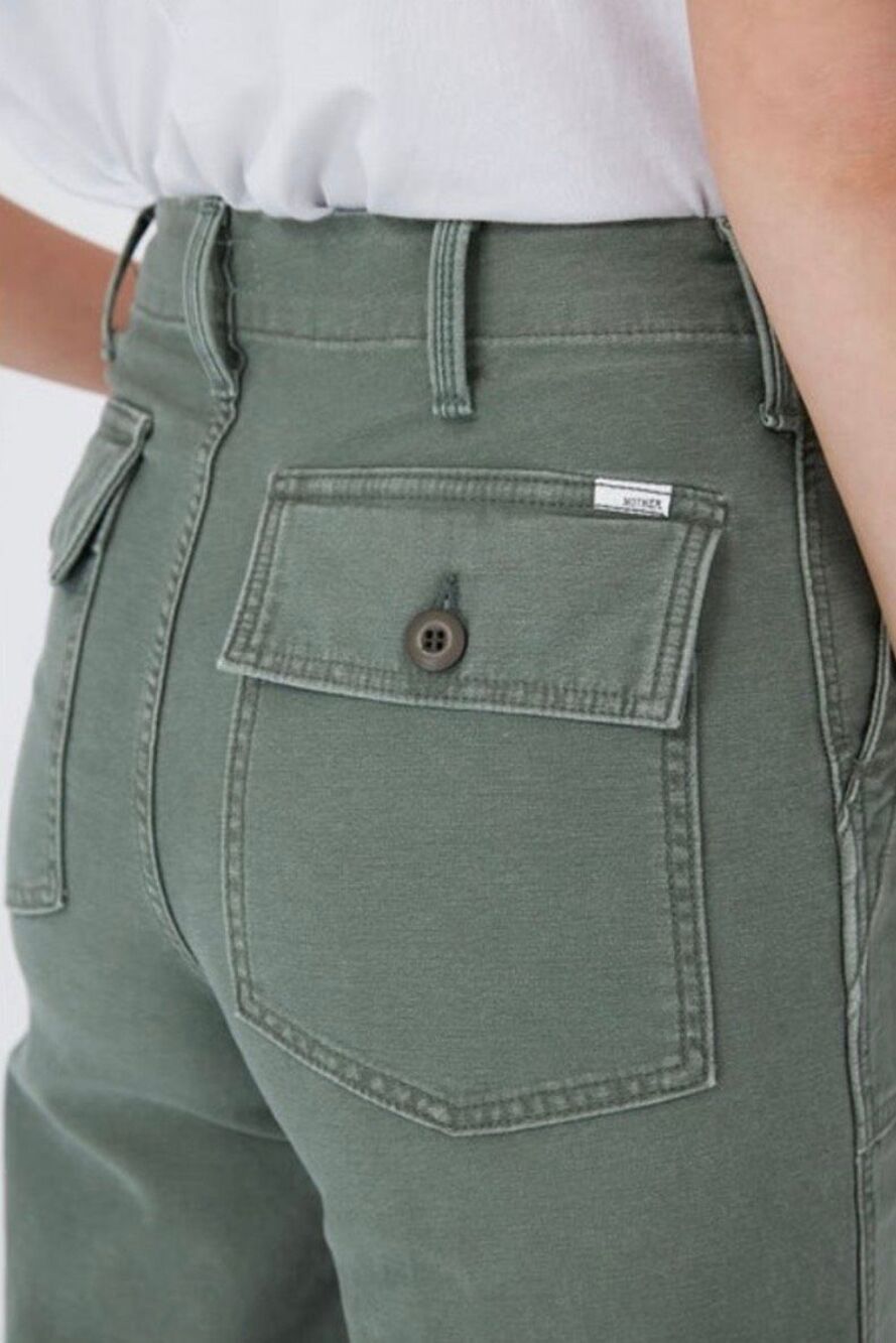 Mother Patch Pocket Private Ankle Fray in Roger That Size 30 - Picture 12 of 14
